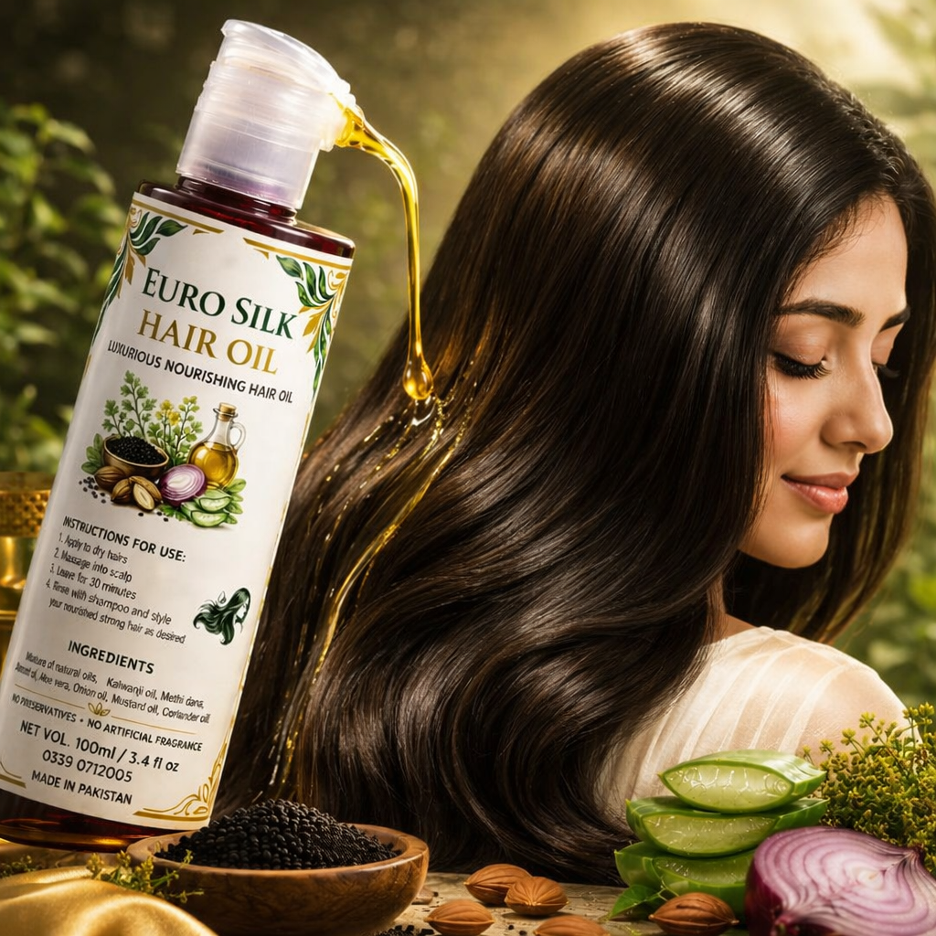 Euro Silk Natural Hair Oil – Limited Time Offer 1 + 1 (100ml each)
